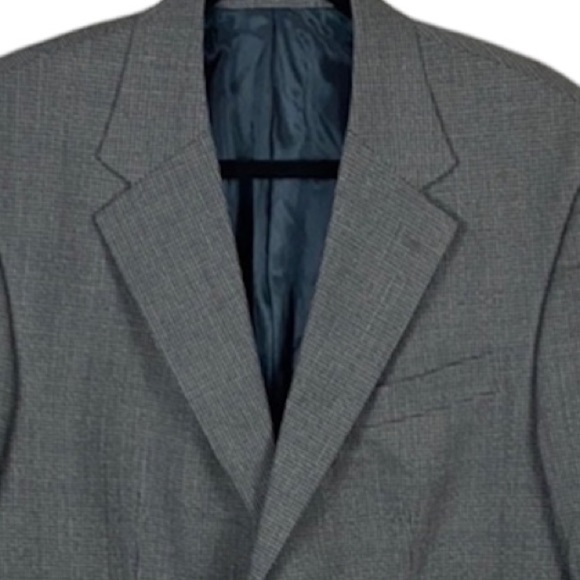 Oscar De La Renta Vintage Plaid Wool Blazer size 42L - Picture 3 of 10